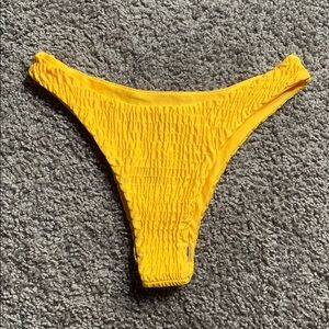 yellow bathing suit bottoms